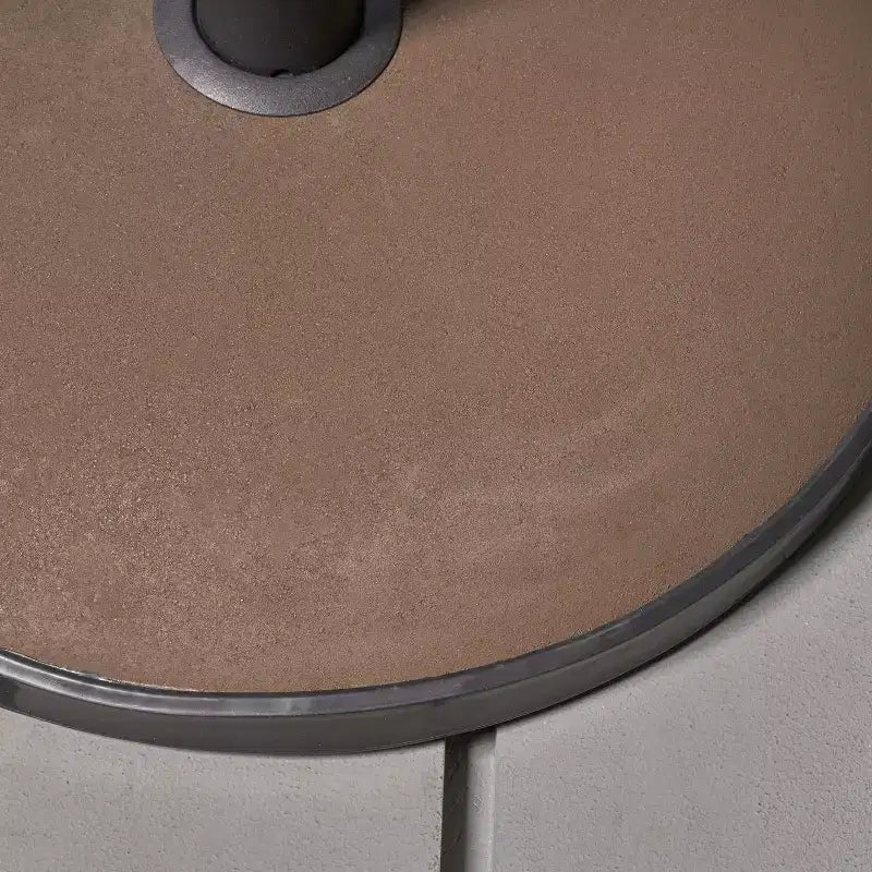Pied de parasol circulaire d'extérieur en béton de 57 livres