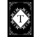 Briarwood Lane Everyday Double Sided Garden Flag 12x18 For Outdoor Black and White Monogram T Garden Flag Flags For Outside