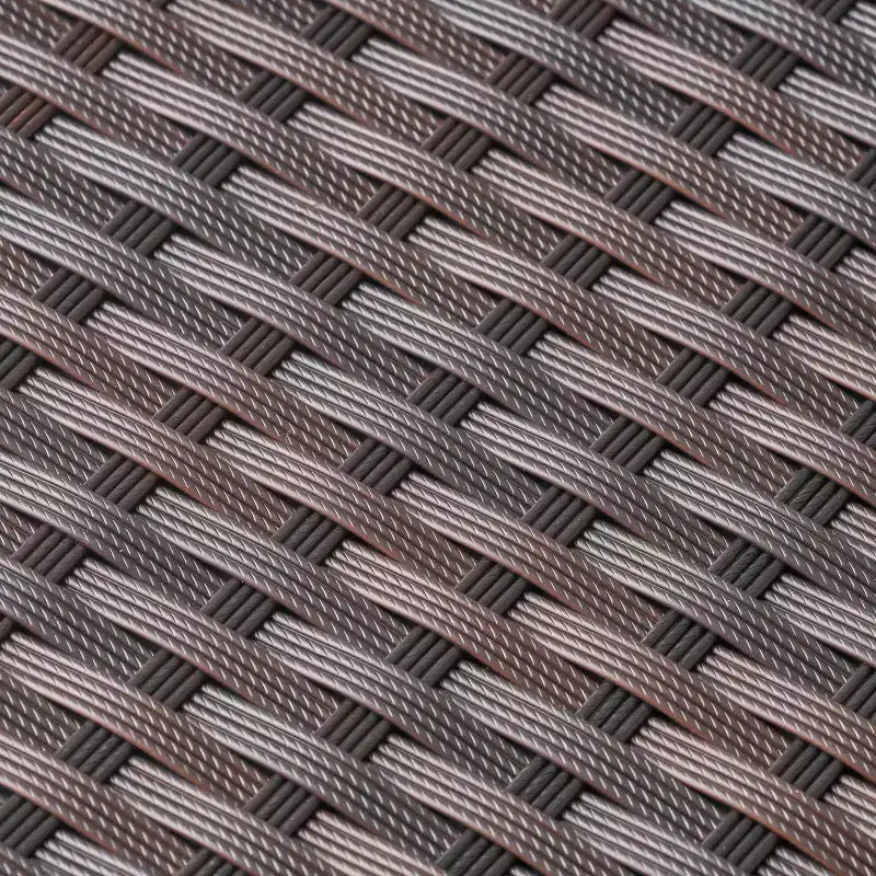 Table d'appoint d'extérieur en rotin avec pieds incurvés