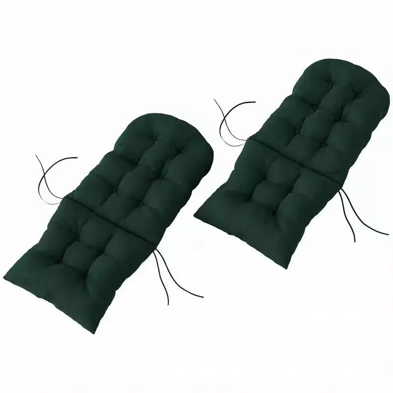 Ensemble de coussins de chaise, coussin de chaise d'extérieur capitonné à dossier haut avec attaches, tapis antidérapant pour chaise