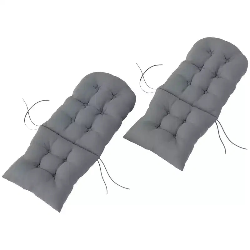 Ensemble de coussins de chaise, coussin de chaise d'extérieur capitonné à dossier haut avec attaches, tapis antidérapant pour chaise