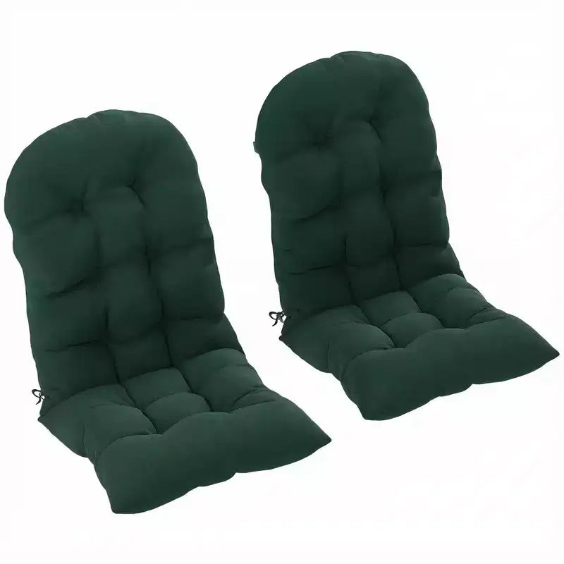 Ensemble de coussins de chaise, coussin de chaise d'extérieur capitonné à dossier haut avec attaches, tapis antidérapant pour chaise
