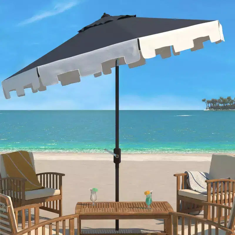 Parasol de ville inclinable automatique de 2,7 m avec protection UV