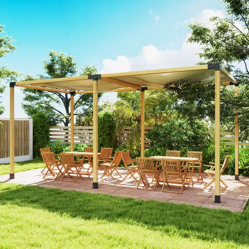 Kit de pergola, structure de pergola, incluant des supports d'angle à trois et quatre voies