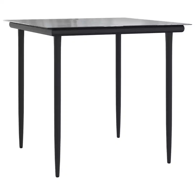 Ensemble table et chaises de salle à manger d'extérieur en rotin de polyéthylène