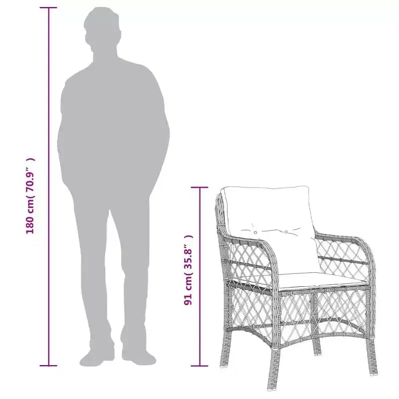 Ensemble Table et Chaises de Jardin d'Extérieur Modernes