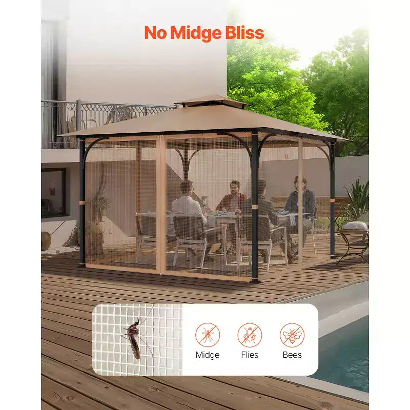 Pièces de rechange pour filet de tonnelle, filet de jardin extérieur, filet mural quatre pièces