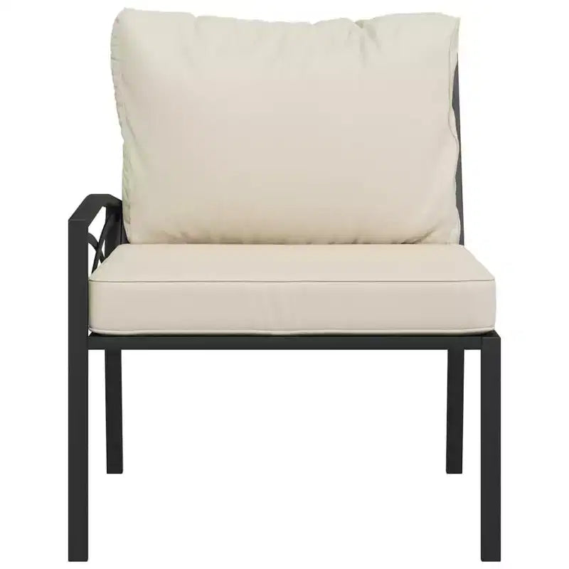 Fauteuil d'extérieur en métal avec accoudoirs