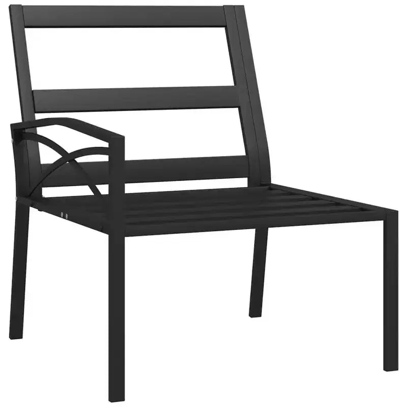 Fauteuil d'extérieur en métal avec accoudoirs