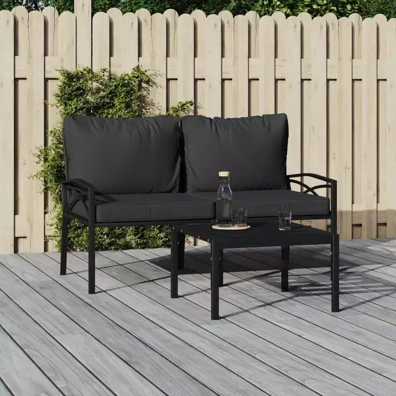 Fauteuil d'extérieur en métal avec accoudoirs