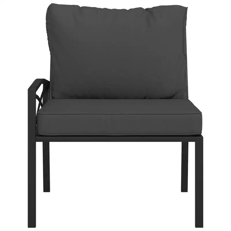 Fauteuil d'extérieur en métal avec accoudoirs