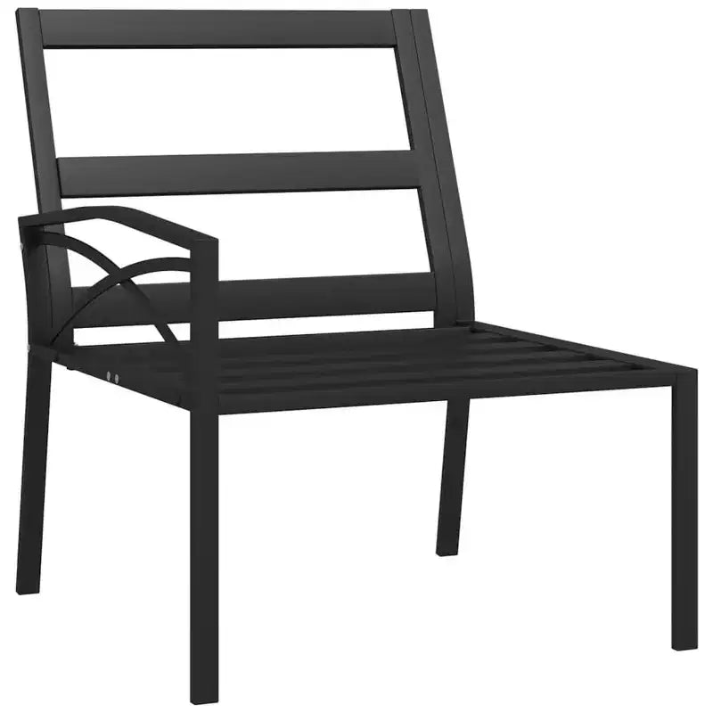 Fauteuil d'extérieur en métal avec accoudoirs
