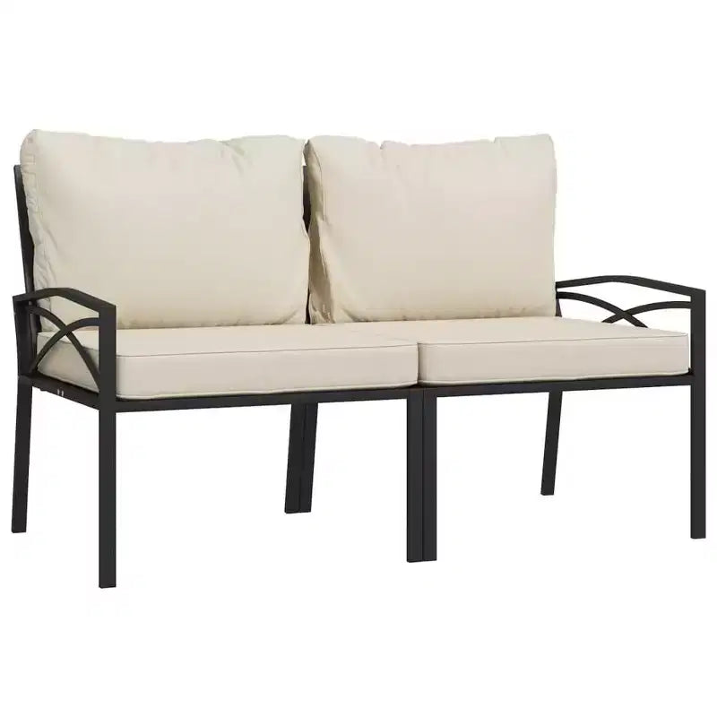 Fauteuil d'extérieur en métal avec accoudoirs