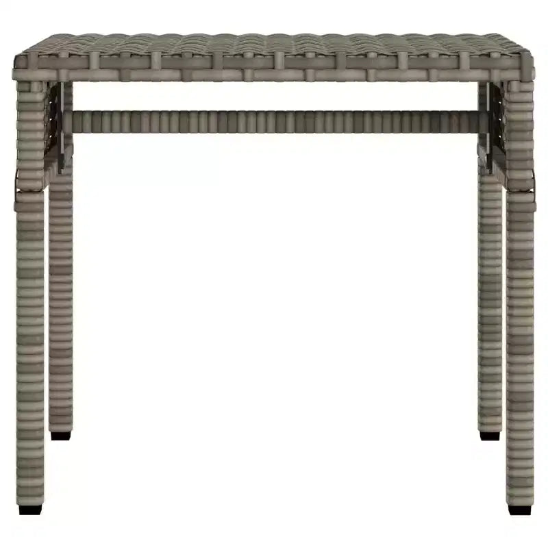 Ensemble de chaises longues d'extérieur avec auvent et table, 2 pièces, en rotin de polyéthylène.