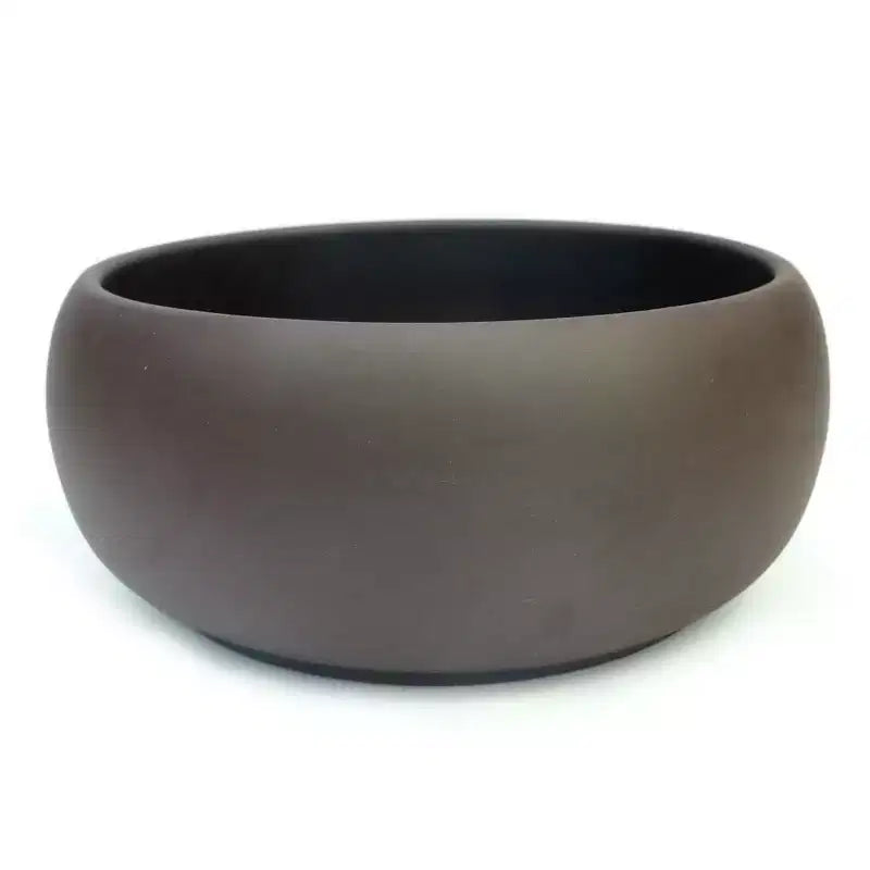 Pot de fleurs rond en céramique non émaillée