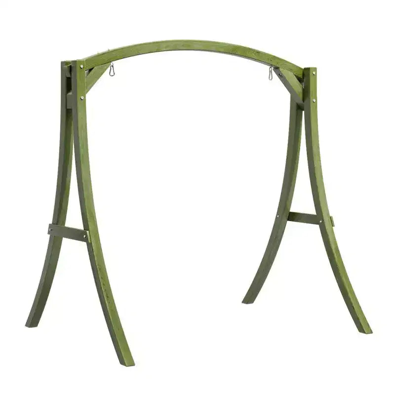 Support de balançoire de patio en bois vert