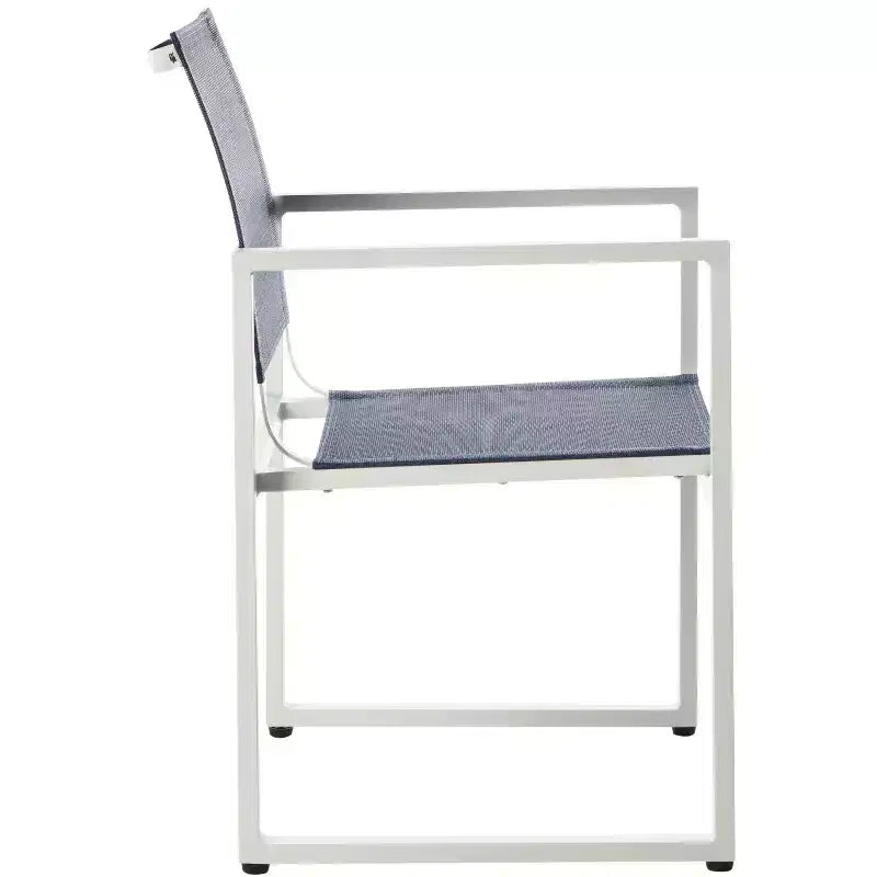 Chaises Neval (lot de 2) - Intérieur/Extérieur - Bleu/Blanc