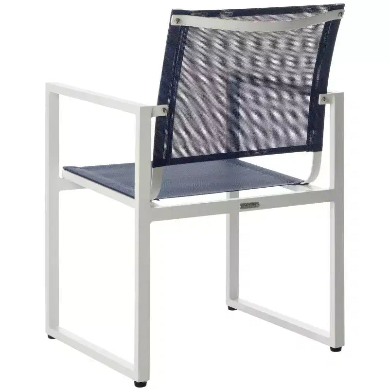 Chaises Neval (lot de 2) - Intérieur/Extérieur - Bleu/Blanc