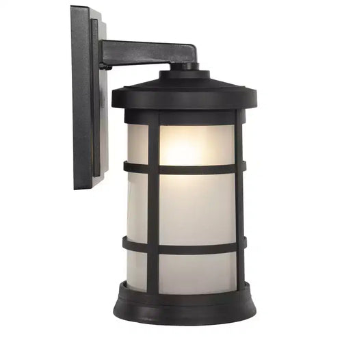 Applique murale Composite Lanterns en noir texturé