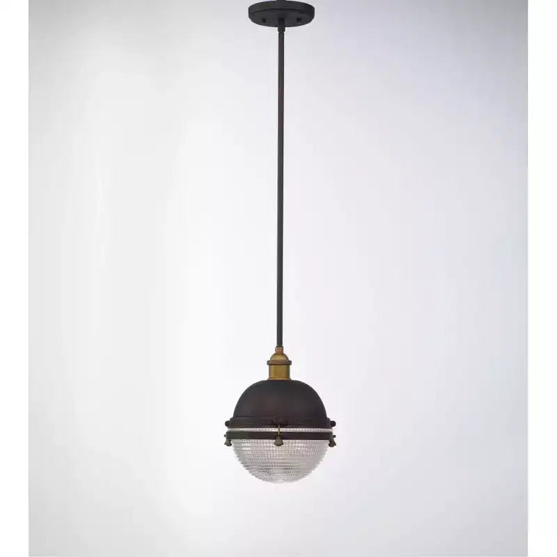 Suspension en bronze huilé/laiton antique