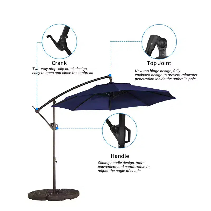 Parasol octogonal de terrasse
