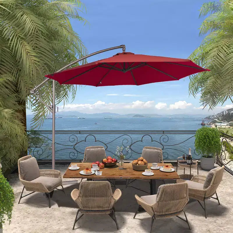 Parasol octogonal de terrasse