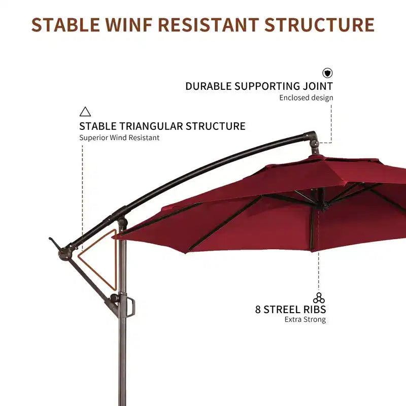 Parasol octogonal de terrasse
