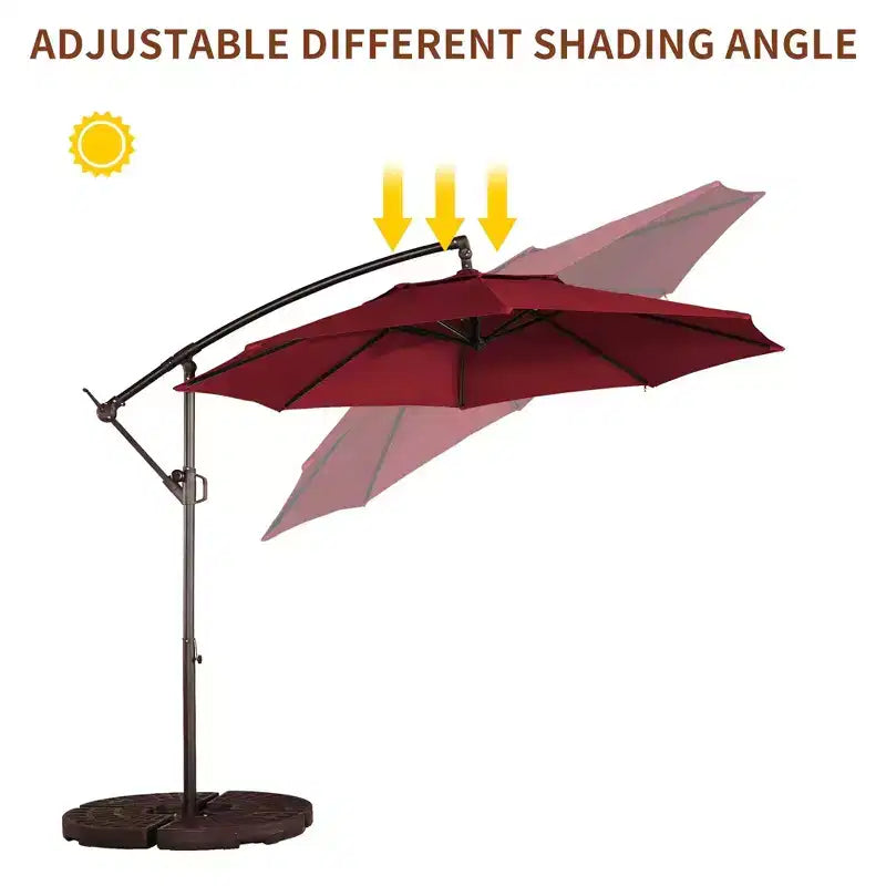 Parasol octogonal de terrasse