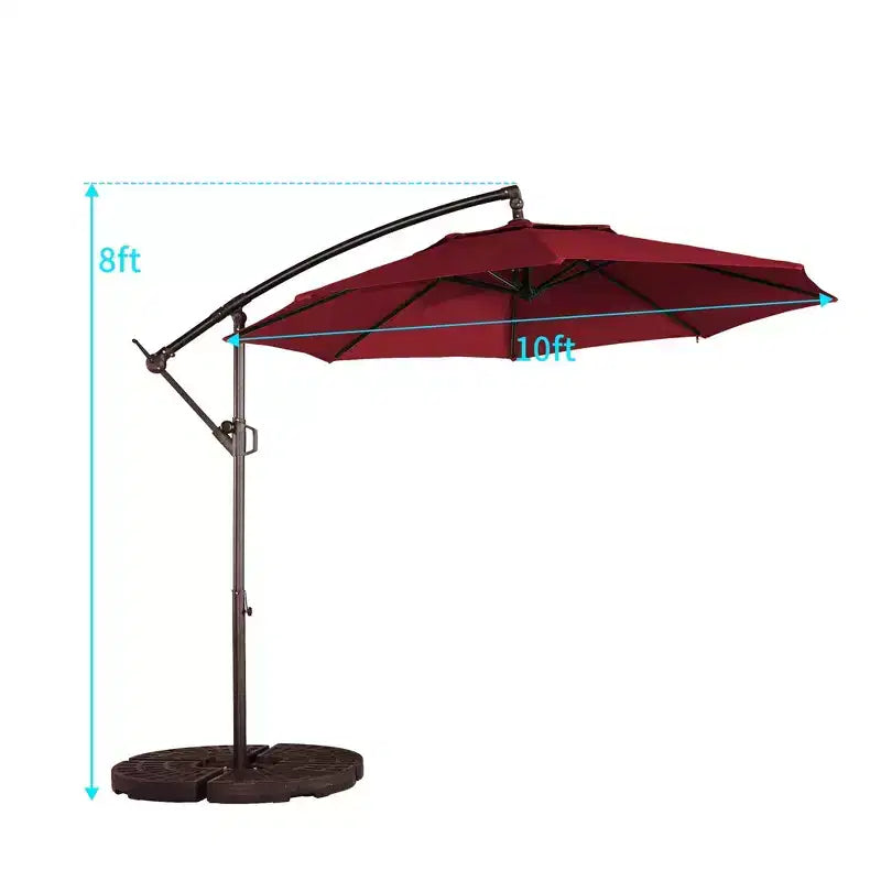 Parasol octogonal de terrasse