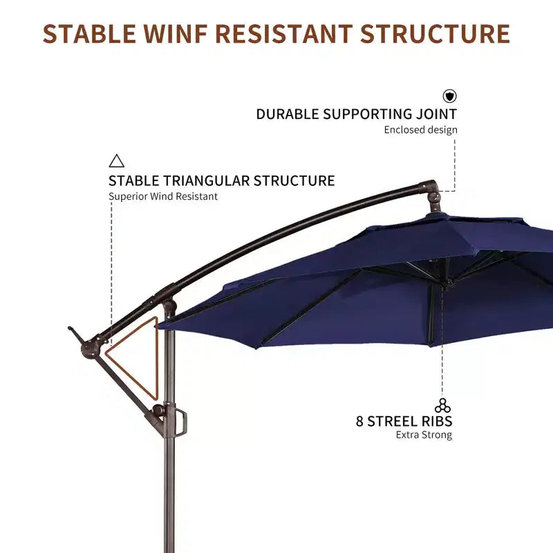 Parasol octogonal de terrasse