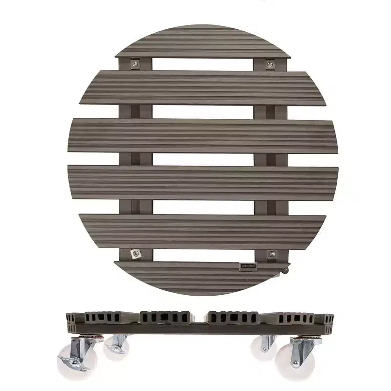 Support roulant rond pour plantes