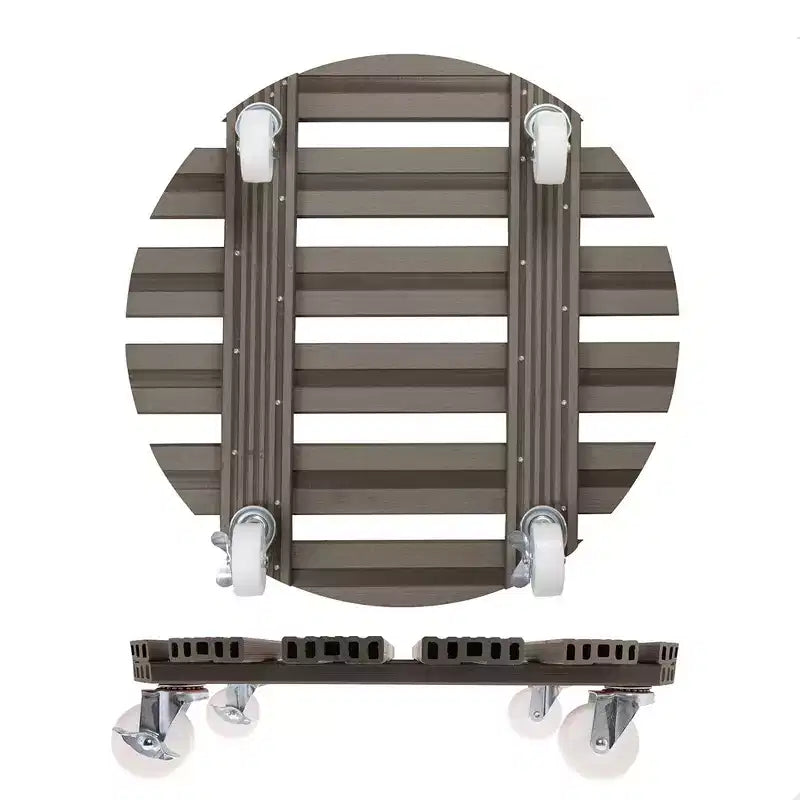Support roulant rond pour plantes