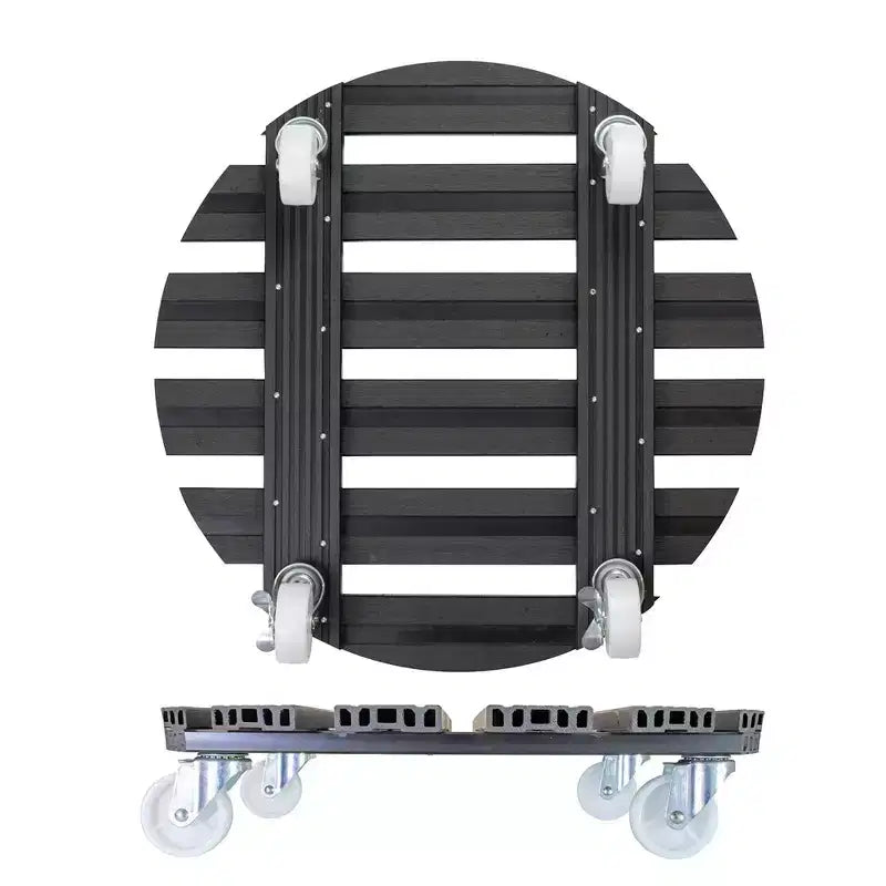Support roulant rond pour plantes
