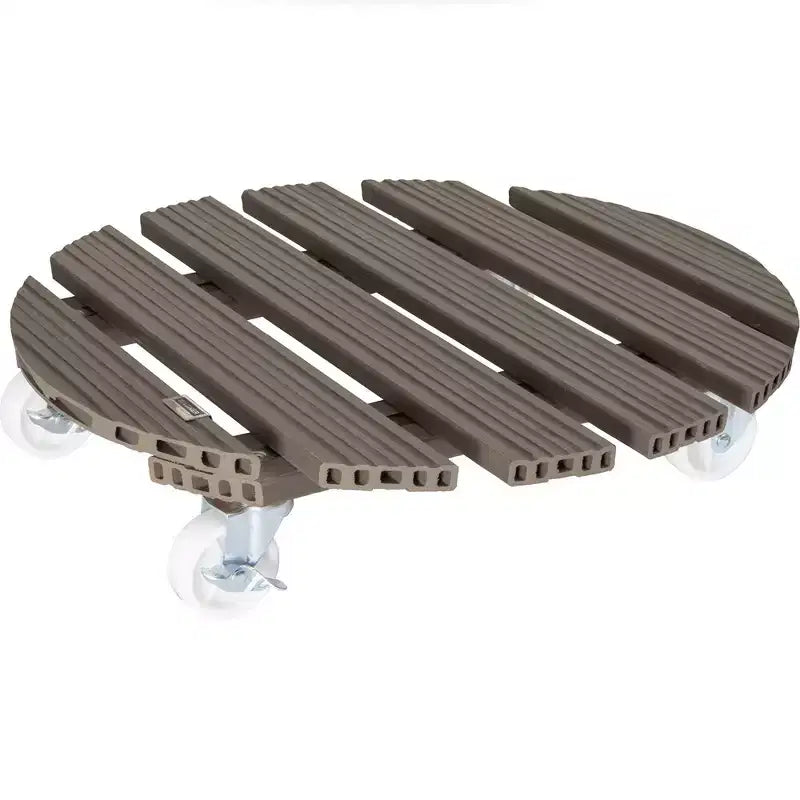 Support roulant rond pour plantes